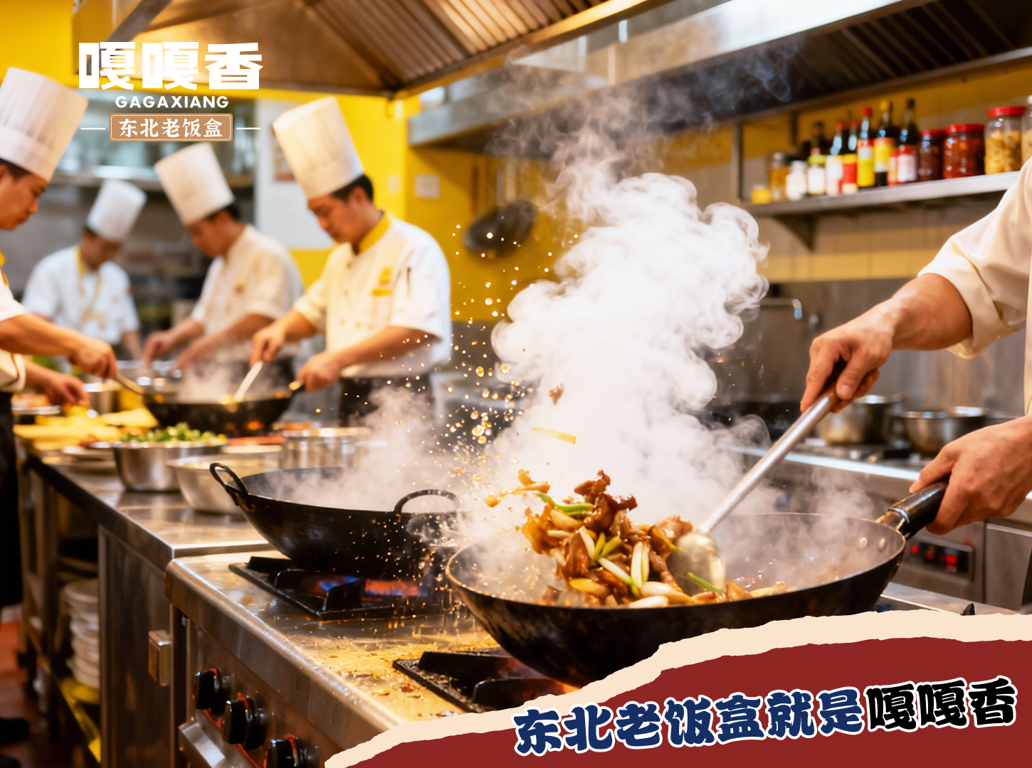 大厨坐镇，师带徒传承！嘎嘎香东北老饭盒，用硬核厨艺筑牢加盟壁垒